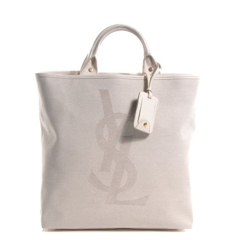 ysl canvas and leather bag|ysl shopping bag tote.